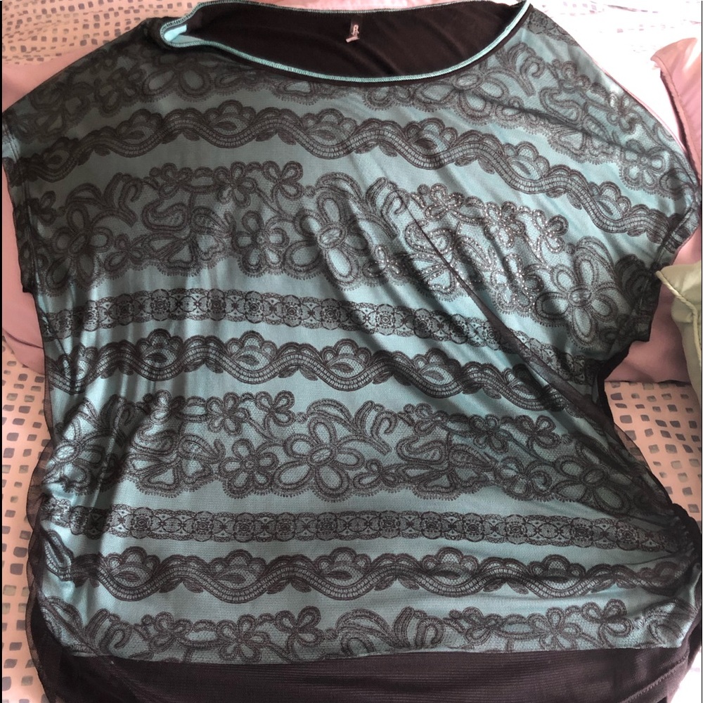 Cotton and Sheer top